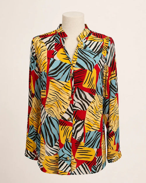 camisa Valeria estampada para mujer, vista adicional
