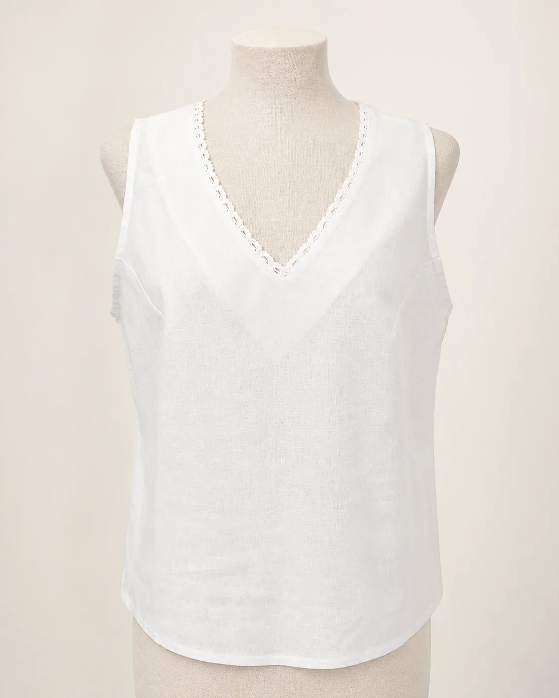 top Yaiza blanco para mujer, vista adicional