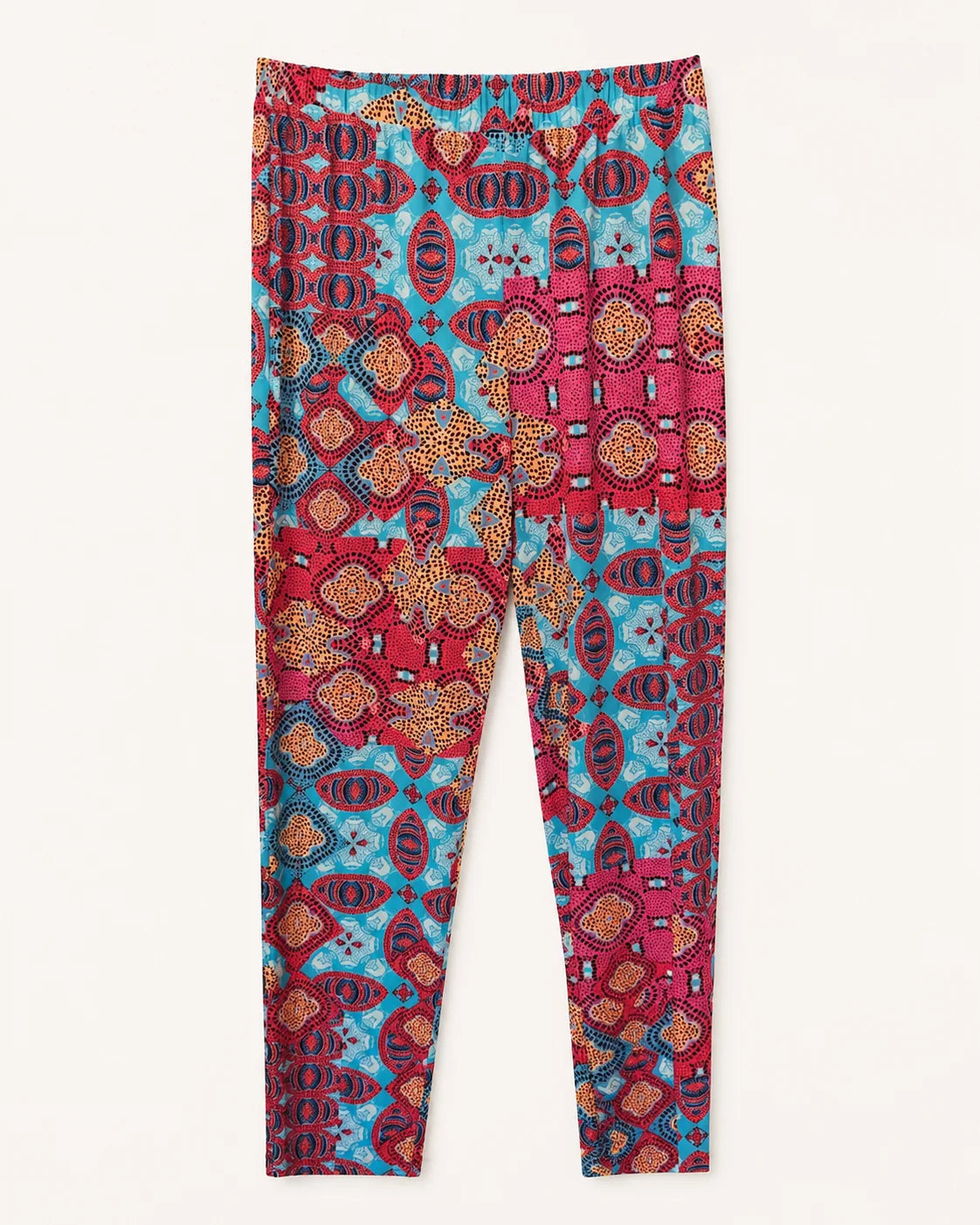 pantalón Cris estampado fucsia para mujer, vista adicional
