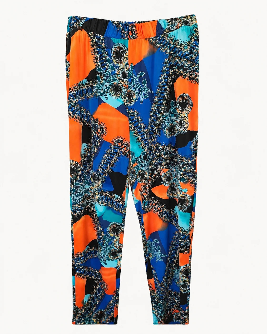 pantalón Cris estampado naranja para mujer, vista adicional
