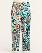 pantalón Cris estampado turquesa para mujer, vista adicional
