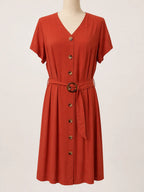 vestido Eva camisero para mujer, vista adicional