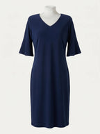 vestido Gaia azul marino para mujer, vista adicional
