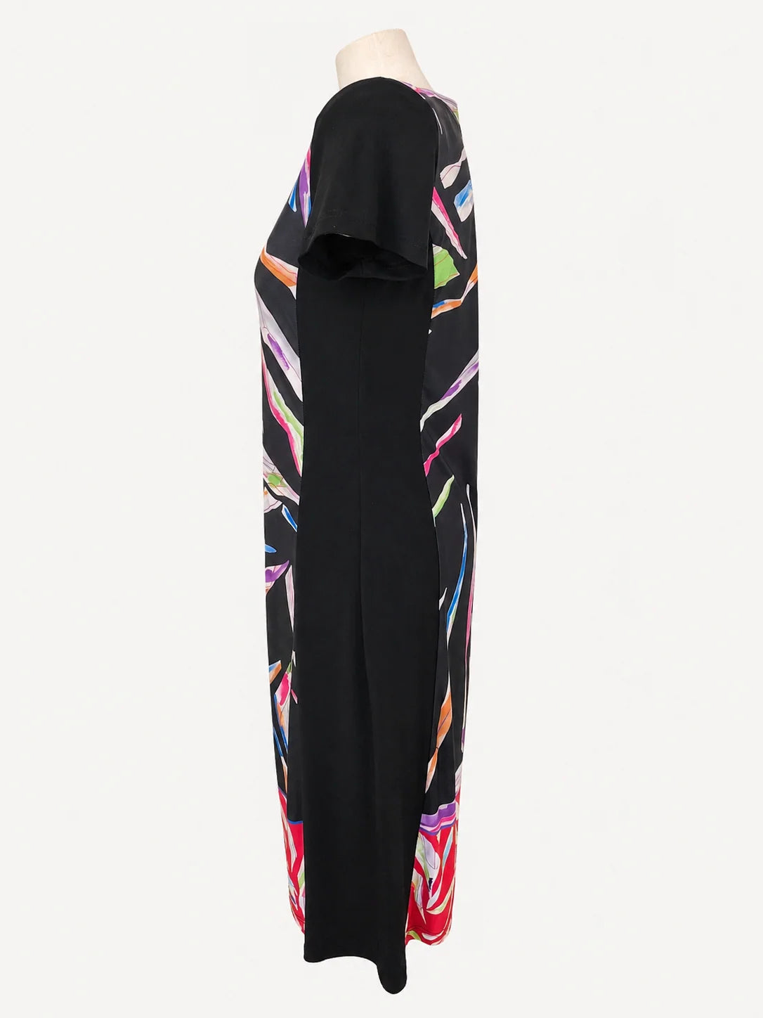 vestido Kira negro y rosa para mujer, vista adicional