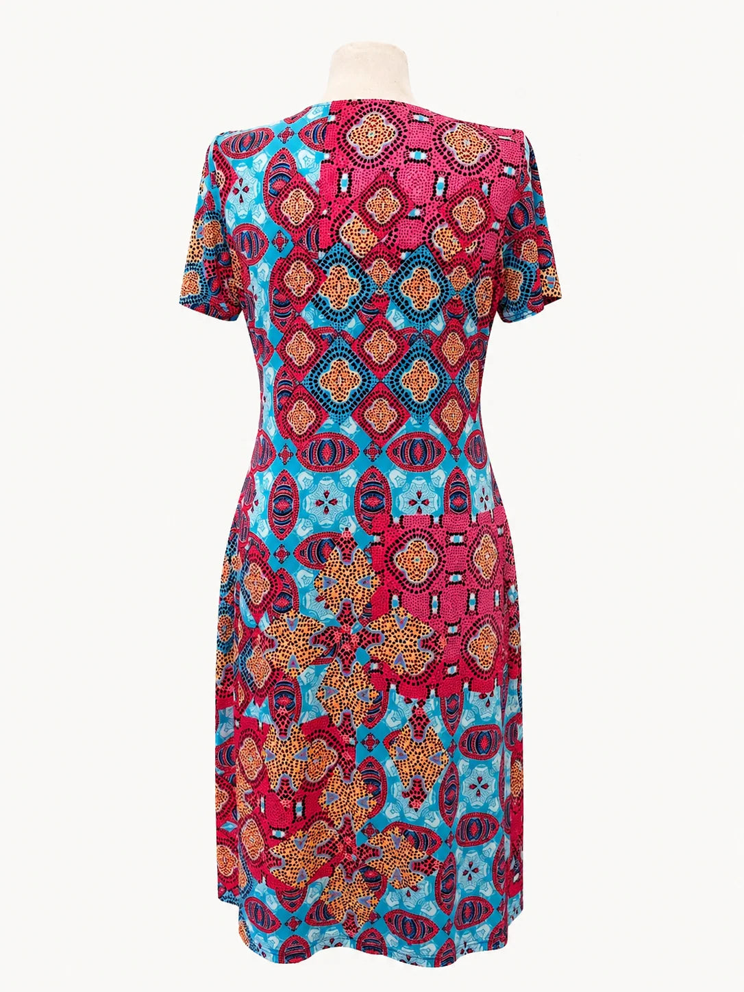 vestido Mia estampado fucsia para mujer, vista adicional