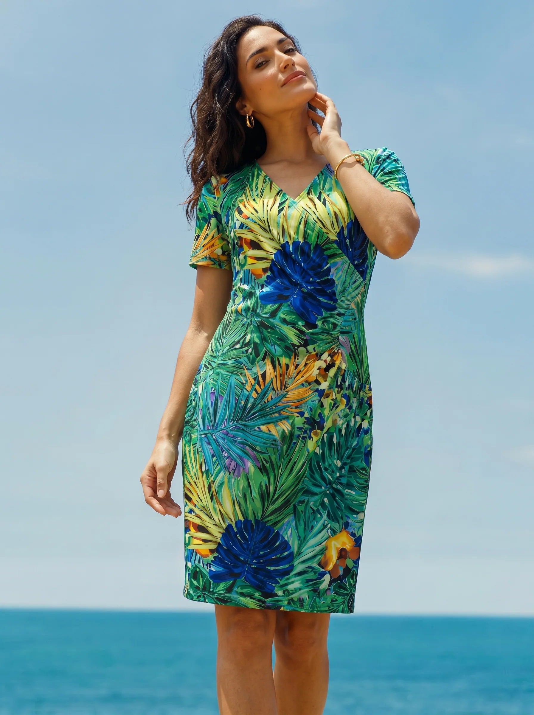 vestido Mia tropical para mujer, vista adicional
