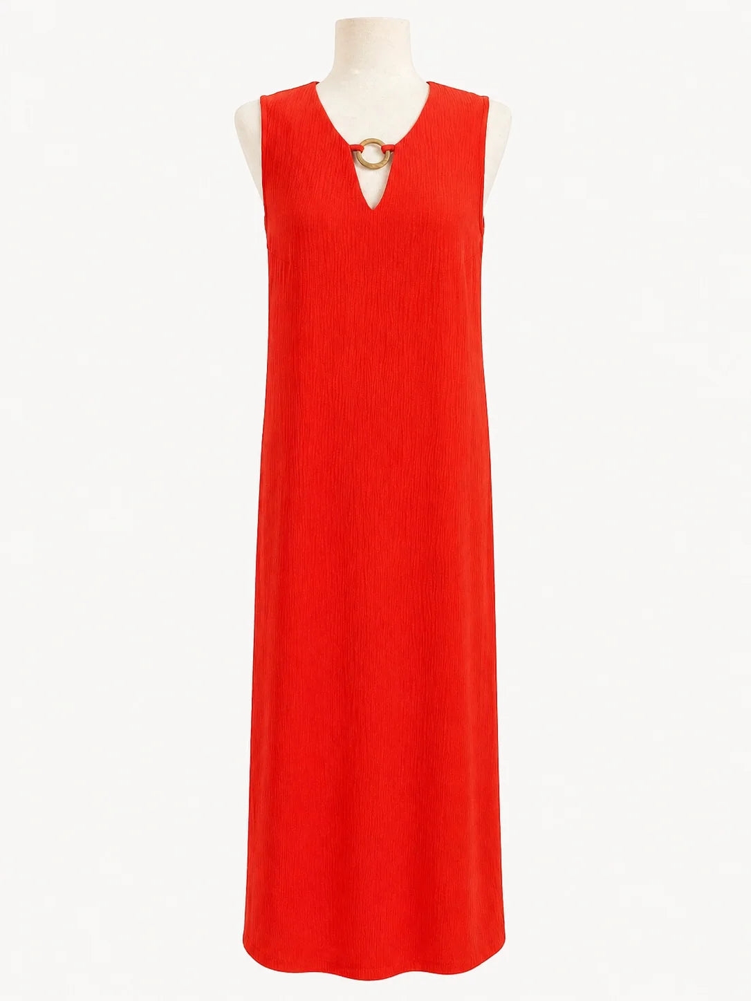 vestido midi Aitana rojo para mujer, vista adicional
