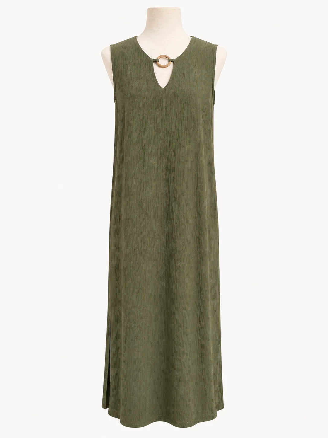 vestido midi Aitana verde para mujer, vista adicional
