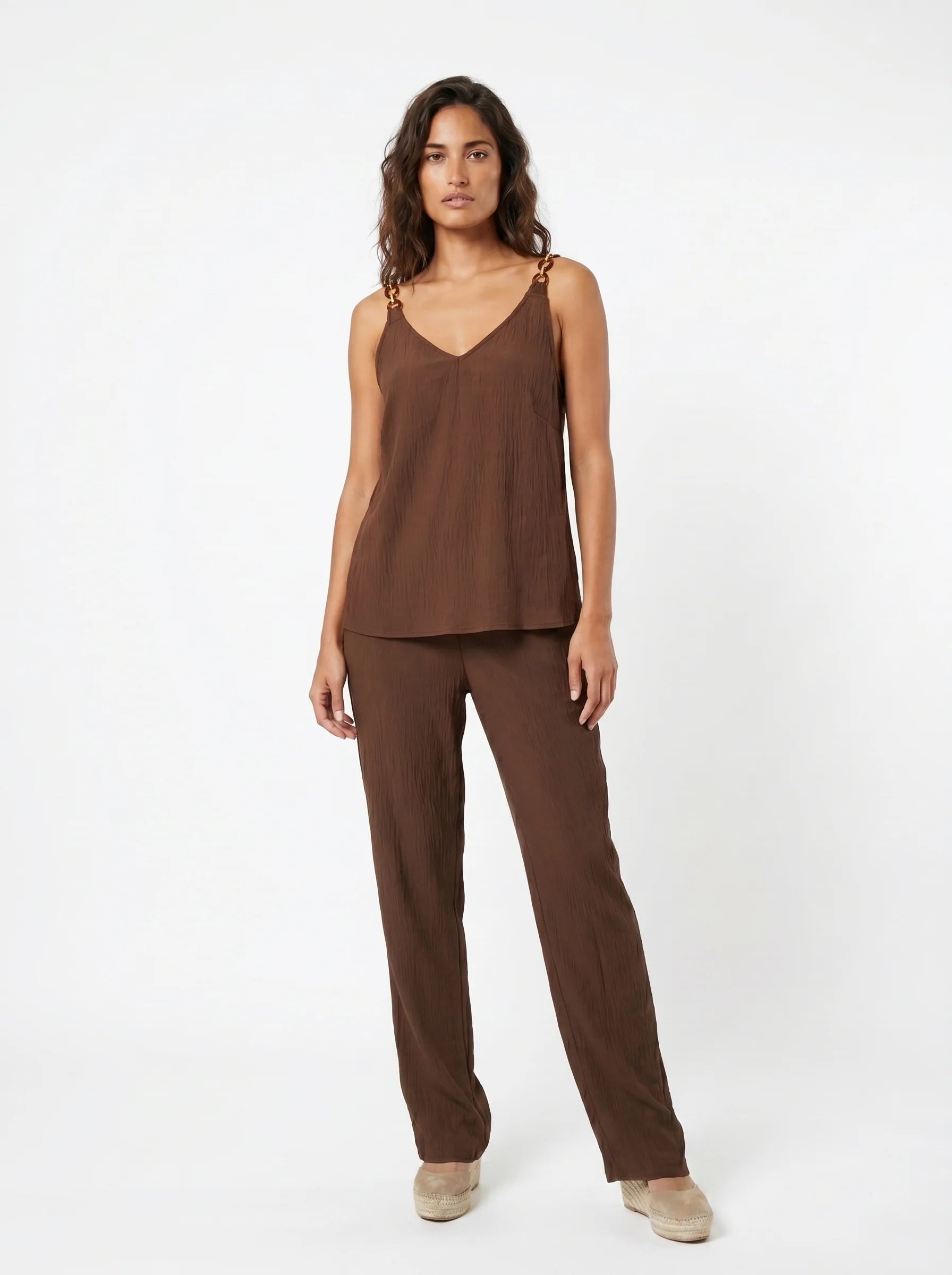 top Gisela marrón para mujer, vista adicional