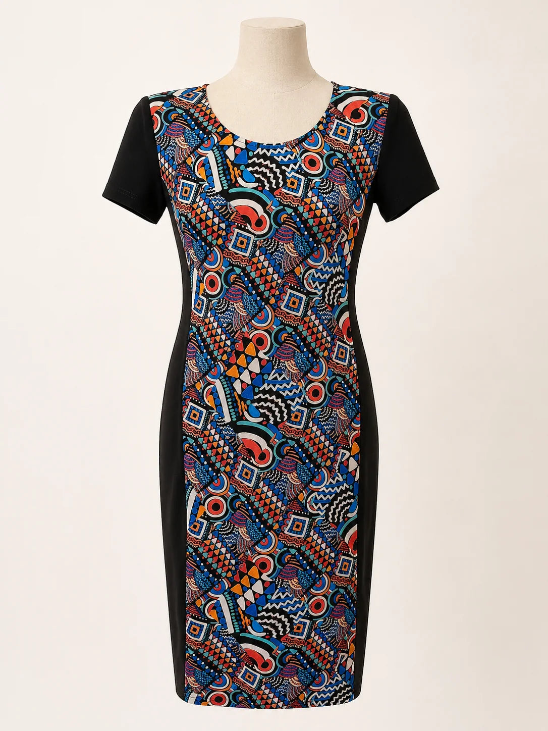 vestido Kira estampado africano para mujer, vista adicional