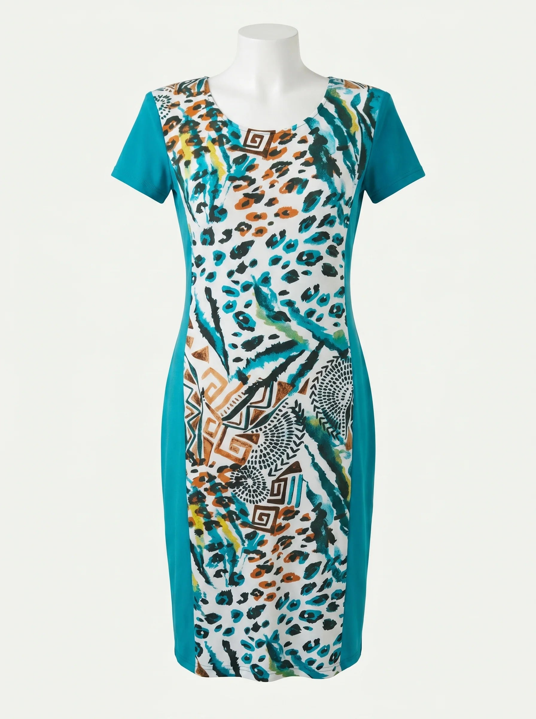 vestido Kira estampado azul para mujer, vista adicional