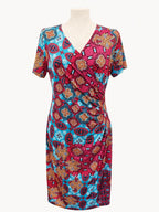 vestido Mia estampado fucsia para mujer, vista adicional