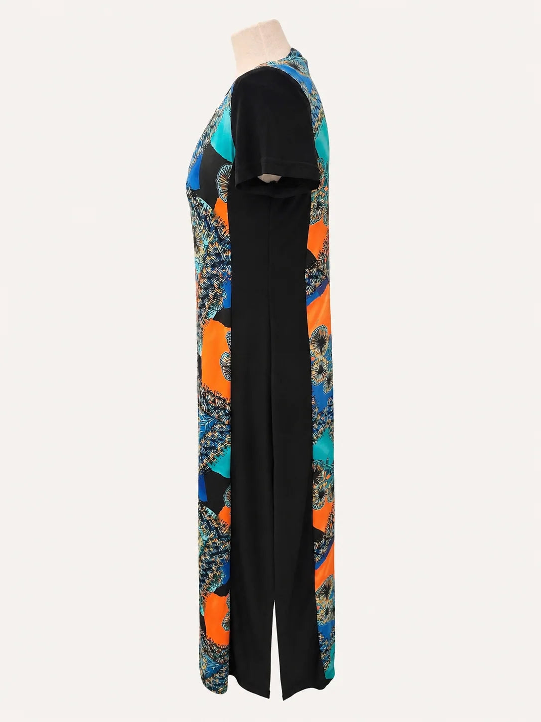vestido Iris naranja largo para mujer, vista adicional