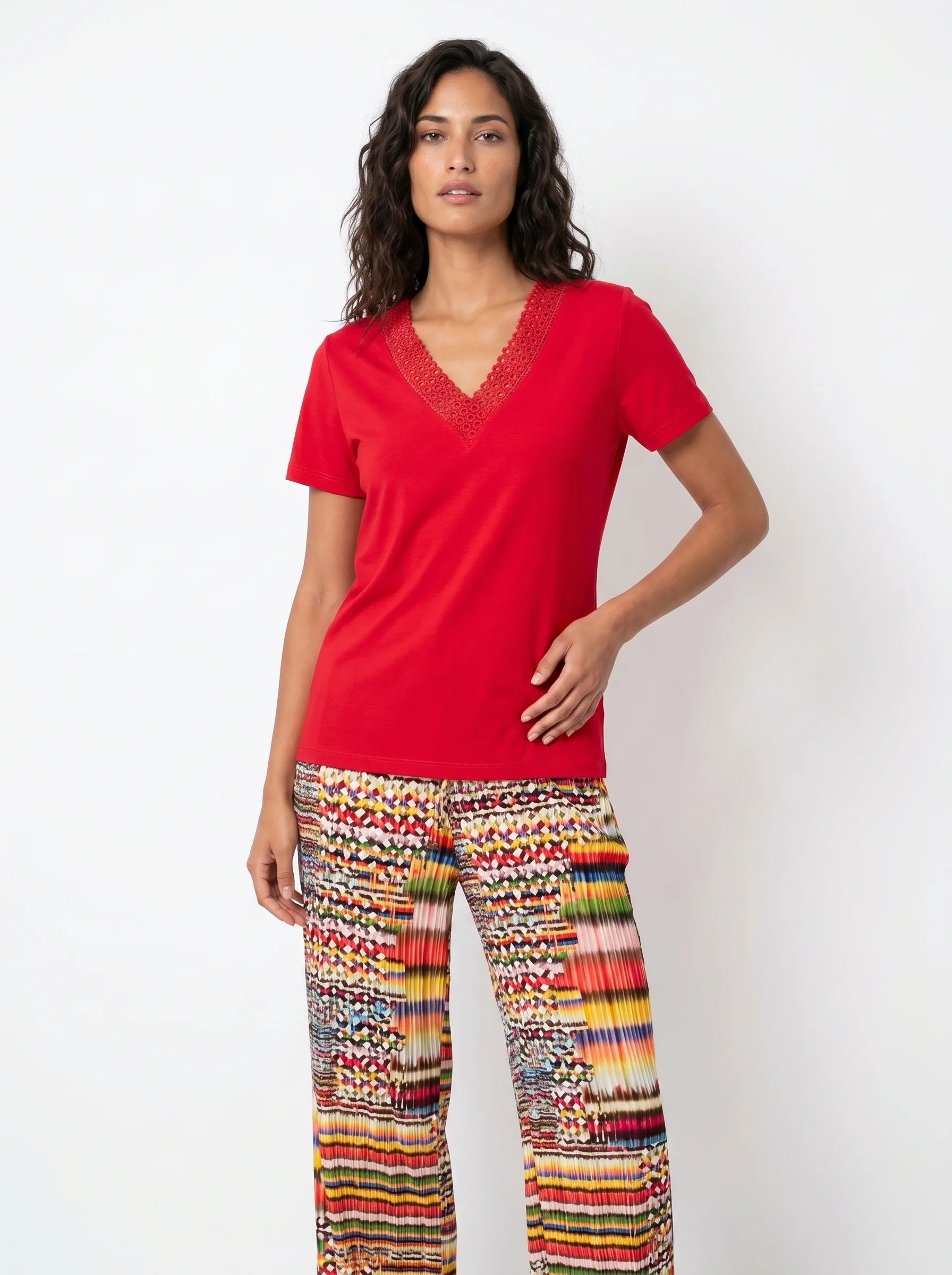top rojo Belinda para mujer, vista adicional