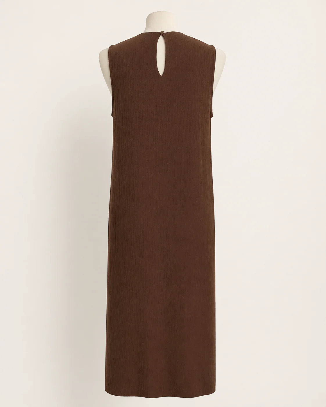 vestido midi Aitana marrón para mujer, vista adicional