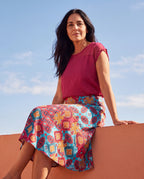 Top Nai fucsia