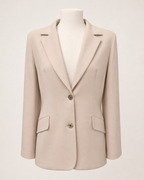 chaqueta beige de mujer, vista adicional
